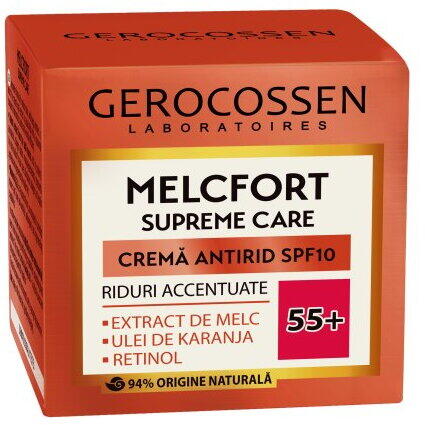 Gerocossen Crema antirid riduri accentuate 55+ SPF10 Melcfort Supreme Care 50 ml
