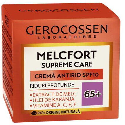 Gerocossen Crema antirid riduri profunde 65+ SPF10 Melcfort Supreme Care 50 ml