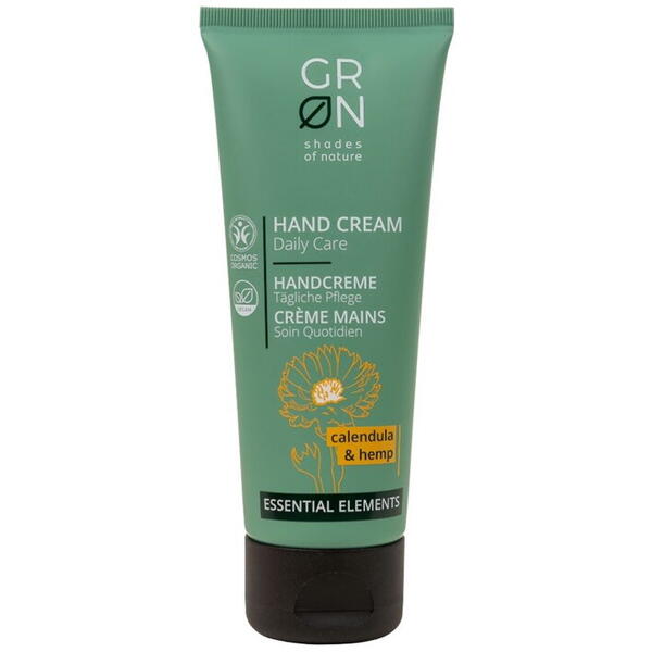 Crema de maini Bio Organica Essential Elements cu canepa si galbenele (75ml), GRN Shades of Nature