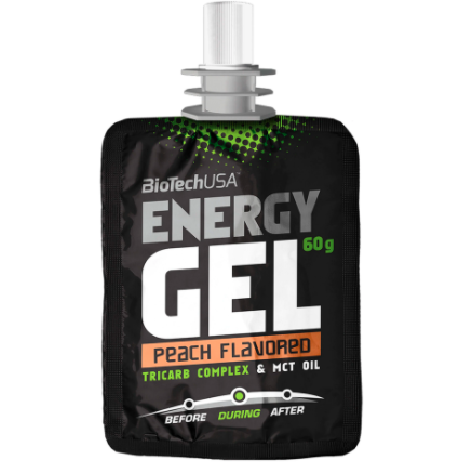 Supliment pentru Energie cu Aroma de Piersica - BiotechUSA Energy Gel Pro Peach Flavored, 60g