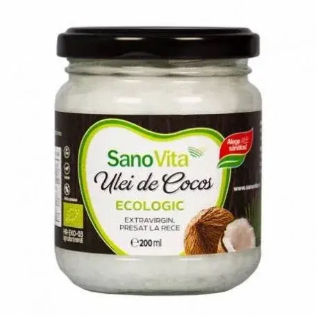 Sano Vita Ulei de cocos extravirgin 200ml - eco-bio - SANOVITA