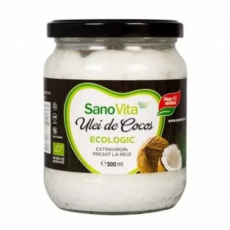 Sano Vita Ulei de cocos extravirgin 500ml - eco-bio - SANOVITA