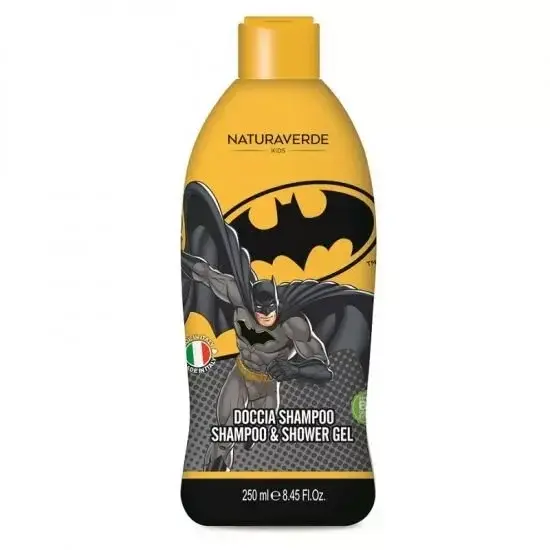 Sampon si gel de dus cu galbenele si musetel Batman, Naturaverde, 250 ml