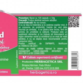 Herbagetica Superfecund femei 120 cps