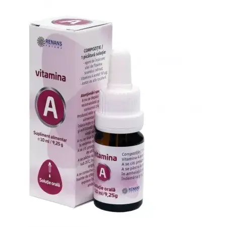 RENANS PHARMA Vitamina A, solutie orala, 10 ml, Renans