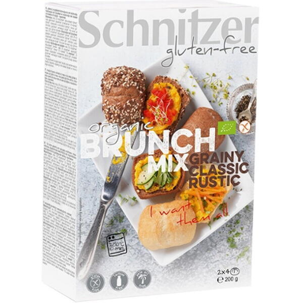 Schnitzer Mix de chifle bio FARA GLUTEN pentru mic dejun 200 g