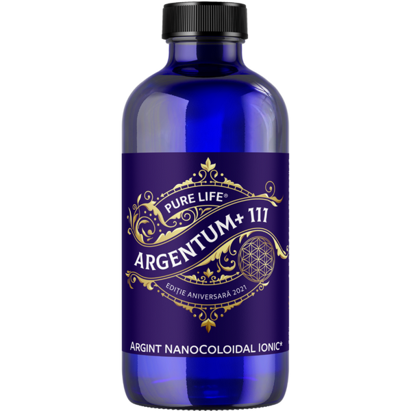 Pure Life ARGENTUM+®111 240ml ediţie aniversară, 98% ioni de argint, pH alcalin