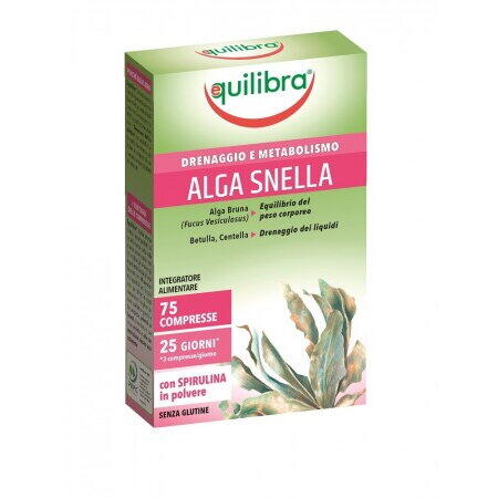ALGA SNELLA, Supliment natural pentru slabire cu alge brune , EQUILIBRA, 75 Comprimate