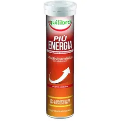 Supliment alimentar, Pentru cresterea vitalitatii si energiei, PIU ENERGIA, 20 Tablete efervescente, 90 g