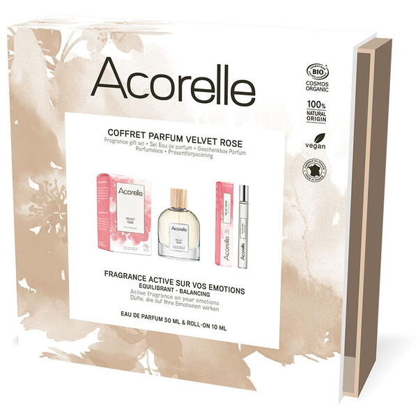 Acorelle Set cadou VELVET ROSE 50ml + 10ml