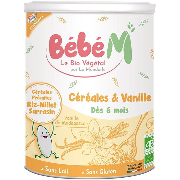 Bébé M Cereale cu vanilie pentru bebeluși - de la 6 luni 400g
