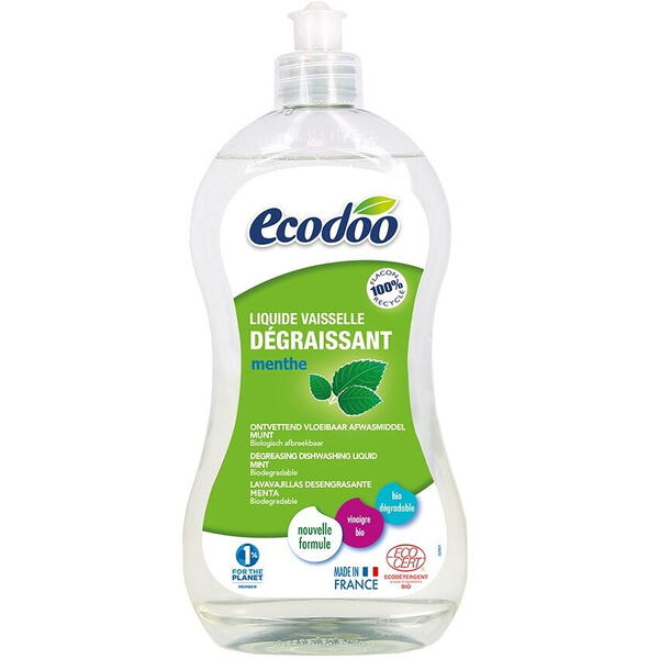 Ecodoo Detergent bio vase ultradegresant cu otet si menta 500ml