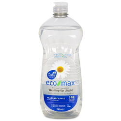 Solutie spalat vase, fara miros , inclusiv vesela bebelusilor, Ecomax, 740 ml