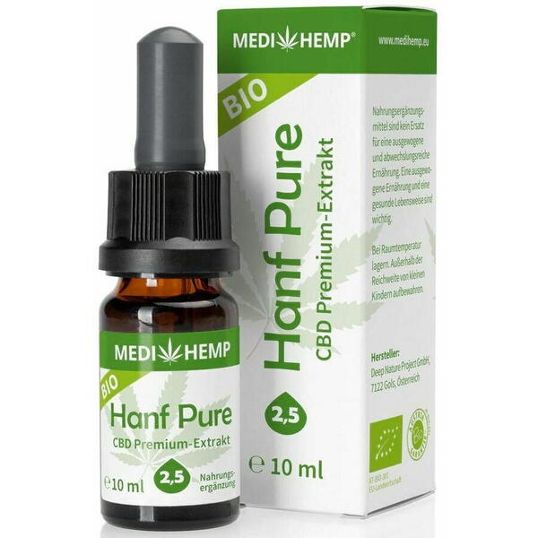 Hemp Pure 2,5% CBD bio, 10ml, Medihemp