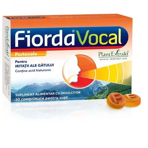 PlantExtrakt Fiorda Vocal - portocale - 30 cpr