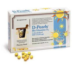 D-Pearls Bio-Vitamina D3, 80 capsule, Pharma Nord
