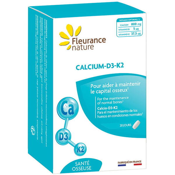 Fleurance Nature CALCIUM-D3-K2 - Supliment alimentar 60 comprimate