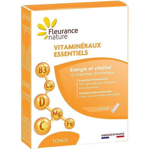 Vitamine si Minerale Esentiale - Supliment alimentar 30 gelule Fleurance Nature