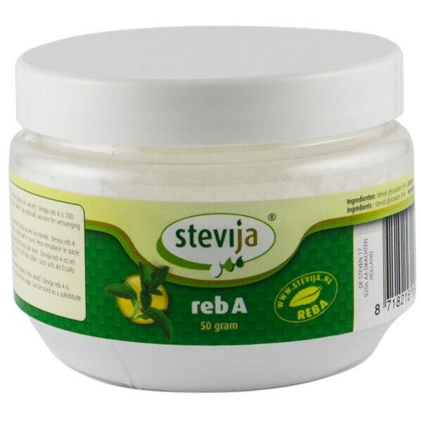 Stevija Reb A Indulcitor pudra din stevie, foarte concentrat, 50g