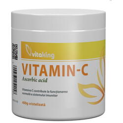 Vitamina C cristalizata, Vitaking, 400 grame