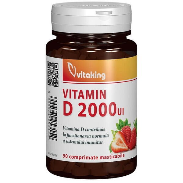 Vitamina D3 2000iu 90cpr masticabile VITAKING