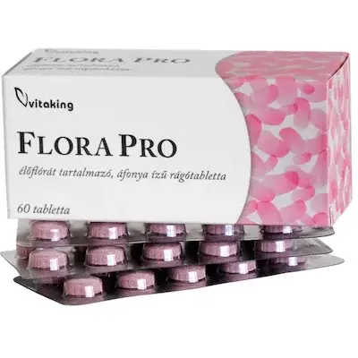 Flora Pro - comprimate masticabile cu bacterii benefice - 60 comprimate Vitaking