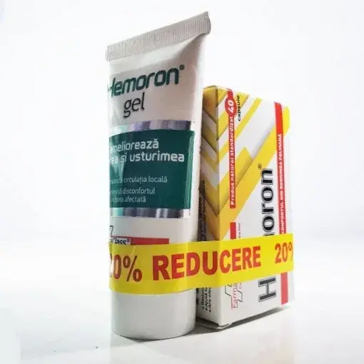 Farma Class Hemoron - 40 cps + Hemoron gel - 100 ml 20% reducere