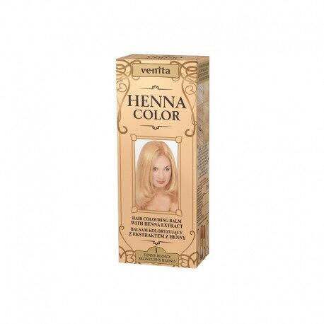 HENNA SONIA Balsam Colorant Henna Color 1 Blond Auriu 75ml Venita