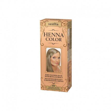 HENNA SONIA Balsam Colorant pentru Par cu Henna Nr. 111 - Blond Natural 75ml
