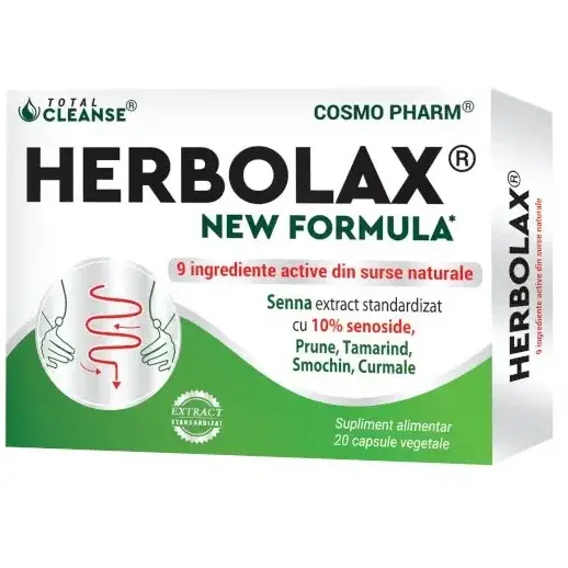 Cosmo Pharm HERBOLAX® NEW FORMULA* Ajutor in constipatie! 20 Cps