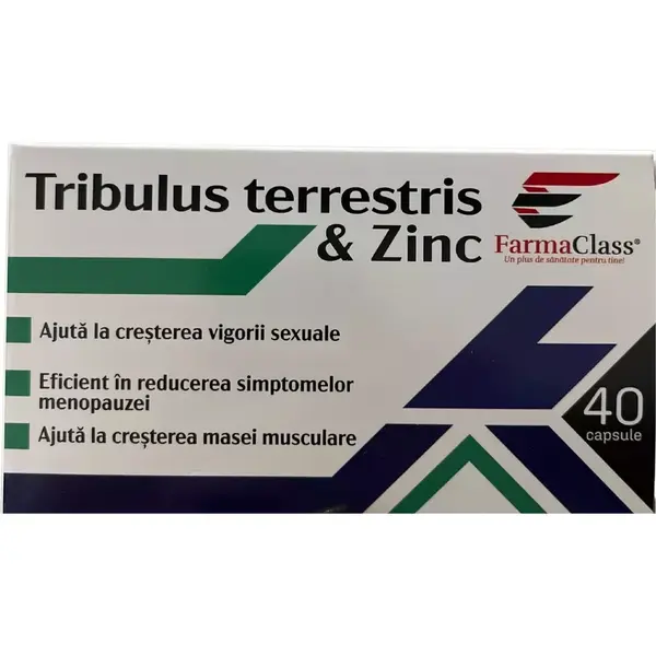 Tribulus Terrestris si Zinc 40cps FARMACLASS