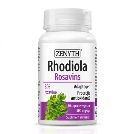 ZENYTH PHARMACEUTICALS Rhodiola Rosavins 500mg, 30 capsule vegetale, Zenyth