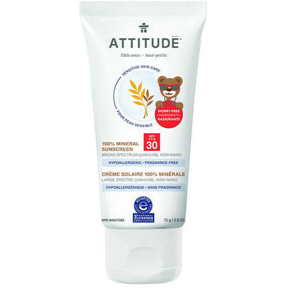 Attitude Sensitive Skin Baby Lotiune protectie solara, SPF 30, fara miros 75 g