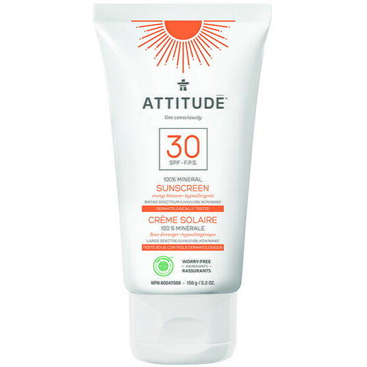 Attitude Lotiune protectie solara, SPF 30, portocale 150 g