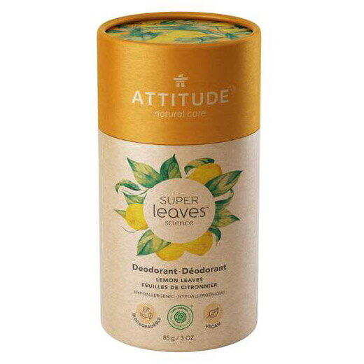 Attitude Superleaves deodorant stick, frunze de lamai, 85 g