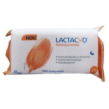 PERRIGO ROMANIA Lactacyd Servetele intime 15 buc