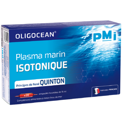 Plasma Marina Izotonic Obligocean - Metoda Quinton , 20 fiole x 15 ml, 300 ml