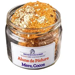 Biscuiti de Ovaz cu Alune de Padure, Mere, Cocos 160 Gr