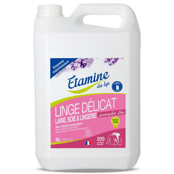 Etamine du Lys Detergent BIO rufe delicate si lana, parfum lavanda(format mare) Etamine 5L