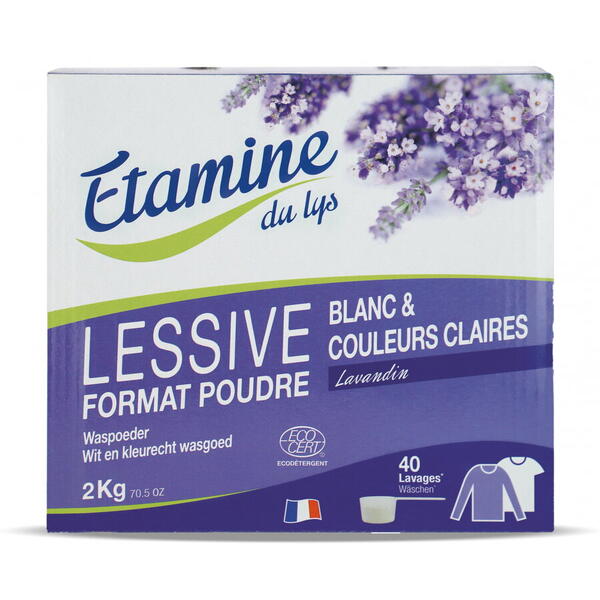 Etamine du Lys Detergent pudra BIO rufe albe si culori deschise, parfum lavanda Etamine 2kg