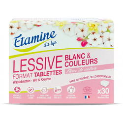 Tablete BIO rufe albe si colorate, parfum flori de bumbac Etamine 30buc