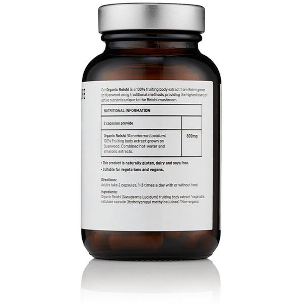 Organic Reishi Mushroom 800 mg Full Spectrum (60 capsule), Mushrooms4Life