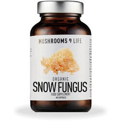 Organic Snow Fungus Mushroom (Tremella) 800 mg Full Spectrum (60 capsule), Mushrooms4Life