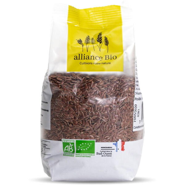 Seminte BIO de in brun Alliance Bio 250g