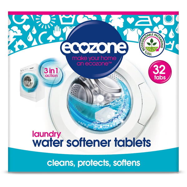 Ecozone Tablete anticalcar 3 in 1, pt masina de spalat rufe, 32 buc