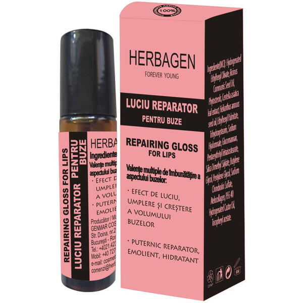 Luciu reparator pentru buze 10ml Herbagen