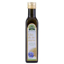 Ulei de In Auriu Presat La Rece 100% Natural Green Natural Oil, Carmita, 250 ml