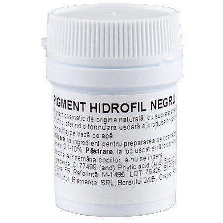 Mayam Ellemental Pigment cosmetic hidrofil Negru-5 gr