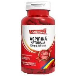 Aspirina Naturala 100 miligrame Salicina 60 capsule Adnatura