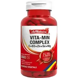 VITA-MIN Complex C+D3+Zn+Se+Mg, 60 capsule, AdNatura